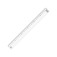共栄プラスチック R-PET直線定規 30cm P-2030 FCA869U-4605534