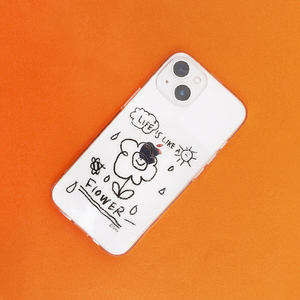 AKAN iPhone 14 Pro用ソフトクリアケース ワンにゃんバースデー AK23551I14P-イメージ5