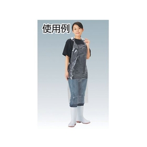 トラスコ中山 ポリエチレン打抜きエプロン (10枚入) FC080FB-2868440-イメージ2