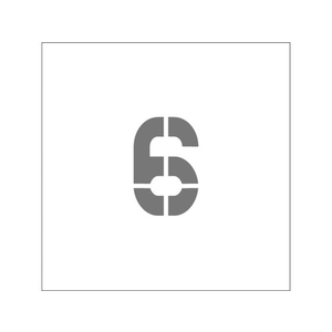 アイマーク ステンシル マグネット 6 文字サイズ50×40mm FC602JA-8364175-イメージ1