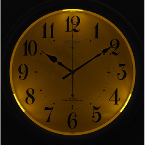 リズム時計 電波掛時計 ゴールドメタリック 4MYA36-065-イメージ2