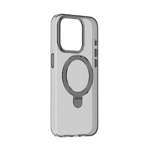MOMAX iPhone 15 Pro Max用Magsafe対応スタンドケース クリアブラック MM25551I15PM-イメージ1