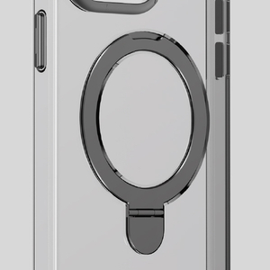 MOMAX iPhone 15 Pro Max用Magsafe対応スタンドケース クリアブラック MM25551I15PM-イメージ5
