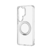 MSソリューションズ Galaxy S26 Ultra用耐衝撃ハイブリッドケース「UTILO Hybrid mag swing」 クリア/シルバー LN-26SG2CTHMSCL