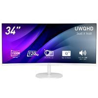 MSI 34インチ 液晶ディスプレイ PRO 白 PRO-MP341CQW-E12