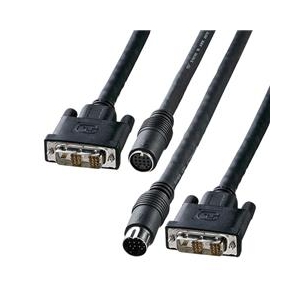 サンワサプライ DVI工事配線ケーブル（シングルリンク・10m） ブラック KC-DVI-K100-イメージ1