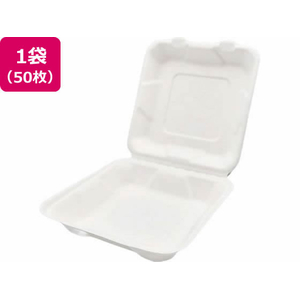 パックスタイル バガス容器 新ABランチ 200-200 50枚 FC377SH-00703558-イメージ1