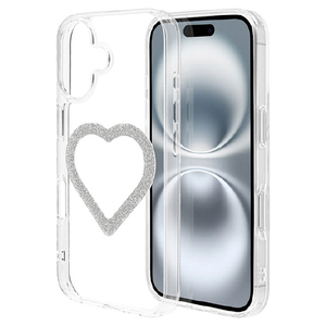 ラスタバナナ iPhone 16用Mignu TPU×PCケース ラメシルバー 9128IP461HPSV-イメージ1