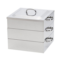 神子島製作所 PE18-8業務用角蒸器2段50cm FC70197