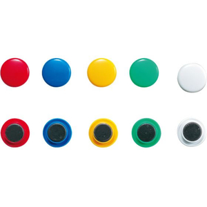 ミツヤ カラーマグネット 20mm 混色アソート 6個×10 FC138SJ-CMKA-20P-イメージ2