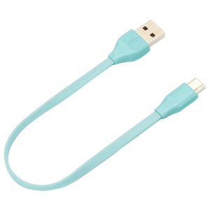 PGA USB Type-C USB Type-A コネクタ USBフラットケーブル 15cm ブルー PG-CUC01M08-イメージ1
