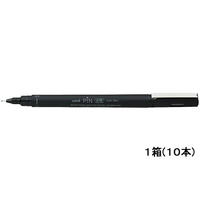 三菱鉛筆 水性サインペン 極細 01 黒 10本 1箱(10本) F591395-PIN101.24