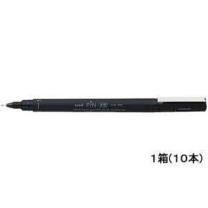 三菱鉛筆 水性サインペン 極細 01 黒 10本 1箱(10本) F591395-PIN101.24-イメージ1
