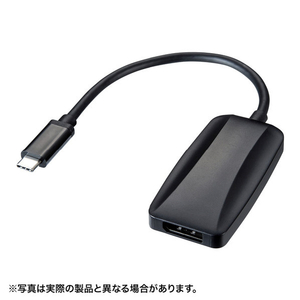サンワサプライ USB Type C-DisplayPort変換アダプタ ブラック AD-ALCDP1401-イメージ1