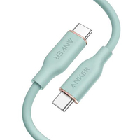 ANKER PowerLine III Flow USB-C & USB-C ケーブル(0．9m) ミントグリーン A8552061