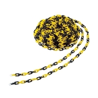 トラスコ中山 プラチェーン 8MM×30M 黄／黒 イエロー／ブラック830 FC101HJ-4089847