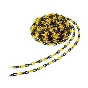 トラスコ中山 プラチェーン 8MM×30M 黄／黒 イエロー／ブラック830 FC101HJ-4089847-イメージ1