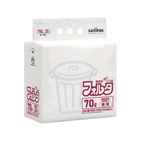 エスコ 800×900mm／70L ごみ袋(透明／100枚) FCJ164N-EA995AD-292