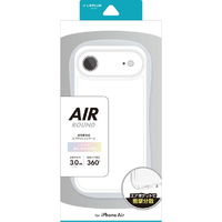 MSソリューションズ iPhone Air用超衝撃吸収エアポケットケース「AIR-ROUND」 クリア LN-IA25CAI1CL