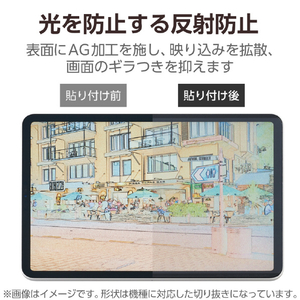 エレコム iPad mini(A17 Pro)用フィルム 紙心地 着脱式 反射防止 ケント紙タイプ TB-A25SFLNSPLL-イメージ5