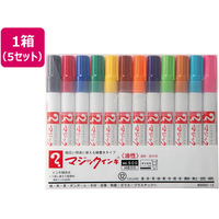 寺西化学工業 マジックインキNO.500 12色セット 5セット FCR9913-M500C-12