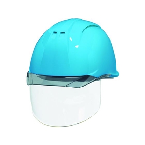 ＤＩＣプラスチック DIC/透明バイザーヘルメット シールド面付 アクアブルー／スモーク FC830FE-1200491-イメージ1