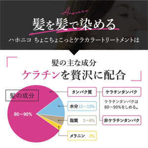 ハホニコ ハホニコ ちょこちょこっと ケラカラートリートメント(200g) ブラック HHNCCC-T200(BK)-イメージ8