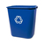 ラバーメイド Rubbermaid/デスクサイド リサイクルコンテナー 2956-73 27Lダークブルー FC552LY-8544100-イメージ1