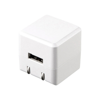 サンワサプライ キューブ型USB充電器(1A・高耐久タイプ) ホワイト ACA-IP70W