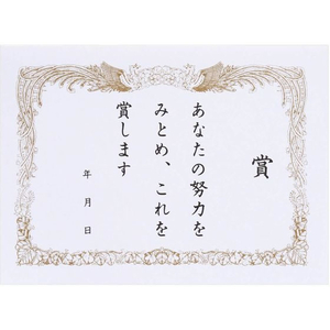 オキナ パリオシール 賞状カード 賞 10枚 FC129PM-PS508-イメージ2