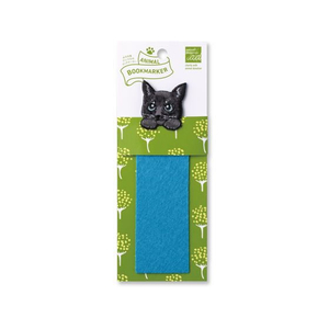ヒサゴ ANIMAL BOOKMARKER 刺繍しおり クロネコ FCD779G-UTN254-イメージ1
