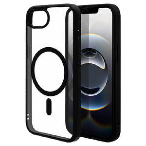 ラスタバナナ iphone17e/16e用 rhinox 磁力充電対応 ブラック＊クリア 9129IP5EHABK-イメージ1