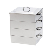 神子島製作所 PE18-8業務用角蒸器3段50cm FC70198