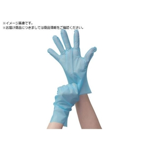 竹虎 タケトラポリエチレン手袋 ストレッチタイプ ブルー M 100枚入 0 FC723VD-3892893-イメージ1