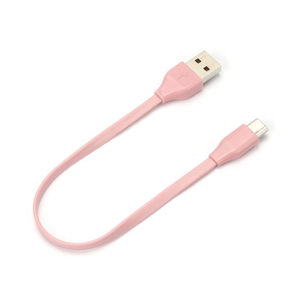 PGA USB Type-C USB Type-A コネクタ USBフラットケーブル 15cm ピンク PG-CUC01M09-イメージ1