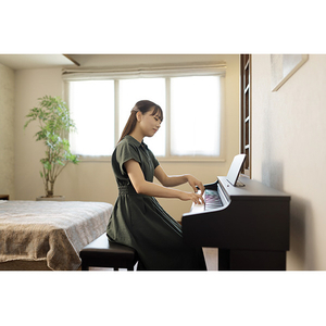KAWAI 電子ピアノ 【固定椅子&ヘッドホン付き】 CXライン Colorful Experience エンボスブラック CX102-B-イメージ4