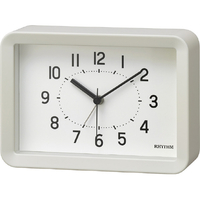 リズム時計 A Series・A6・時計(アラーム機能付) 掛置兼用時計 RHYTHM PLUS ホワイト 8RE675SR03