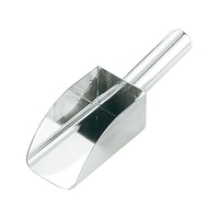 日本メタルワークス 18-8 角粉スクープ (角スコップ) 小 FCM6597-010289005