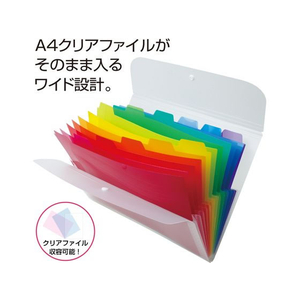 セキセイ アドワン レインボー ドキュメントホルダー 13ポケット A4 FC697NZ-AD-3112-00-イメージ2