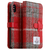 SLG Design iPhone XS/X用ケース Harris Tweed Diary レッド×グレー SD10554I8-イメージ4