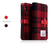 SLG Design iPhone XS/X用ケース Harris Tweed Diary レッド×グレー SD10554I8-イメージ9