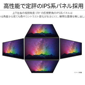 JAPANNEXT 21．5型液晶ディスプレイ シルバー JN-IPS215FHD-C65W-イメージ2
