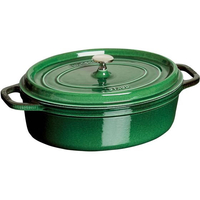 STAUB ストウブ ピコ・ココット オーバル 29cm バジル 40509-363 FC432LR-5916700