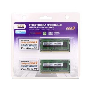 CFD W3N1600PS-L4G ノート用PCメモリ(4GB×2) Panram |エディオン