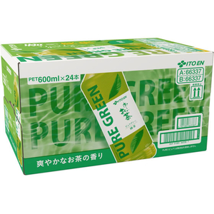 伊藤園 お～いお茶 PURE GREEN 600mL×24本 FCG446V-イメージ2