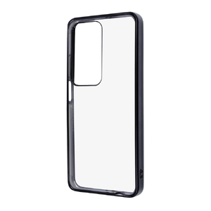 レイアウト OPPO A3 5G用Like standard 衝撃吸収 バンパー メタリック ハイブリッドケース ブラック RT-OPA3CC16/BM-イメージ1