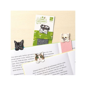ヒサゴ ANIMAL BOOKMARKER 刺繍しおり ポメラニアン FCD781G-UTN256-イメージ2