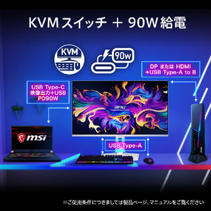MSI 31．5型液晶ディスプレイ MPG シルバー×ホワイト MPG-321URXW-QD-OLED-イメージ7