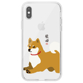 abbi FRIENDS iPhone XS/X用しばたさんクリアケース ジャンプ ABF14555I58
