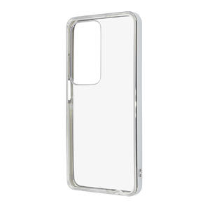レイアウト OPPO A3 5G用Like standard 衝撃吸収 バンパー メタリック ハイブリッドケース シルバー RT-OPA3CC16/SVM-イメージ1